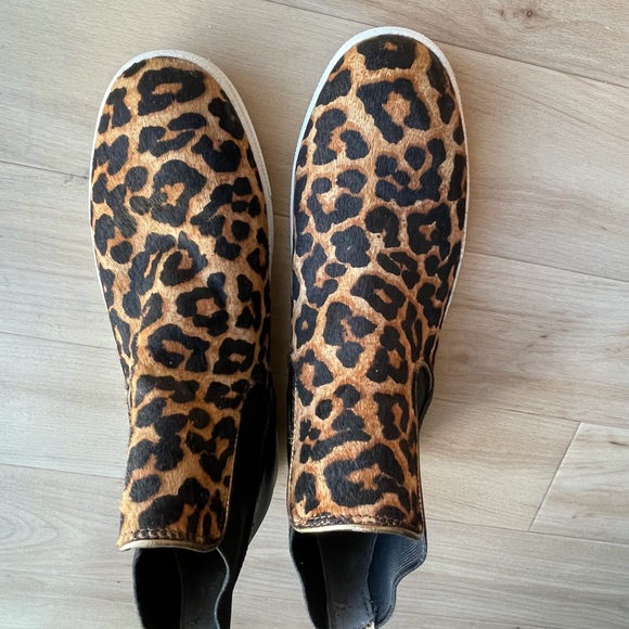 Sam Edelman high-top leopard & black sneakers, women’s size 8.5 - Picture 7 of 10